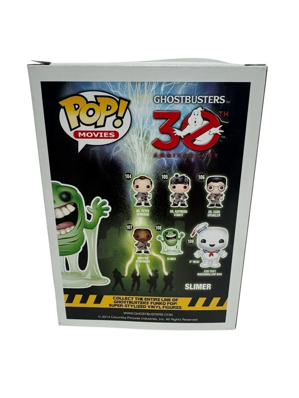 FUNKO POP! #108 SLIMER GHOSTBUSTERS - VINYL FIGURE BOBBLEHEAD BOX DAMAGE